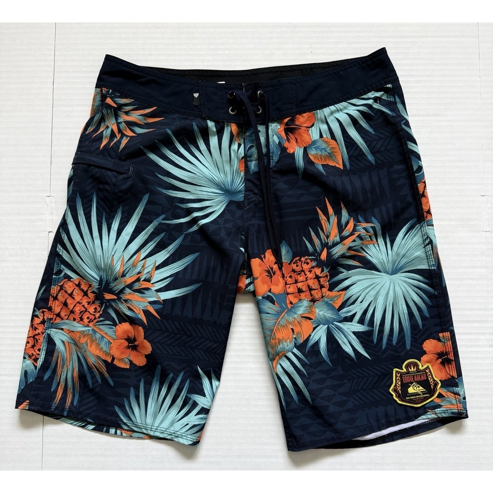 Quicksilver Eddie Aikau Big Wave Invitational Board Shorts Mens 31 Tropical